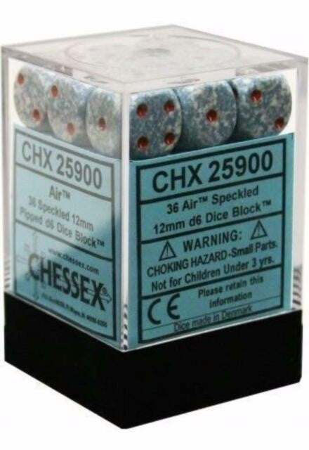 Chessex - Speckled 12mm D6 Set - Air (CHX25900)