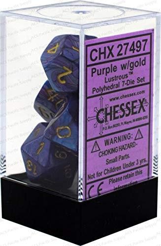 Chx 27497 Lustrous Purple/Gold 7-Die Set - Good Games