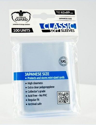 Ultimate Guard Classic Soft Sleeves Size Transparent (100)