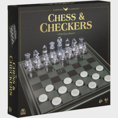 Chess &amp; Checkers Glass
