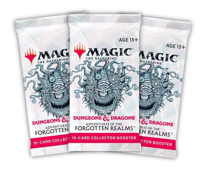 Magic the Gathering D&amp;D: Adventures in the Forgotten Realms Collector Booster 3 Pack