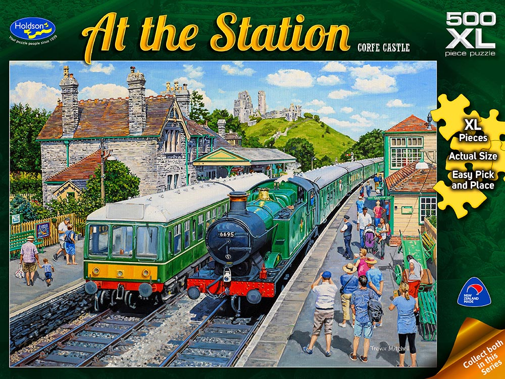 Holdson Corfe Castle: At The Station 500 Piece XL Jigsaw