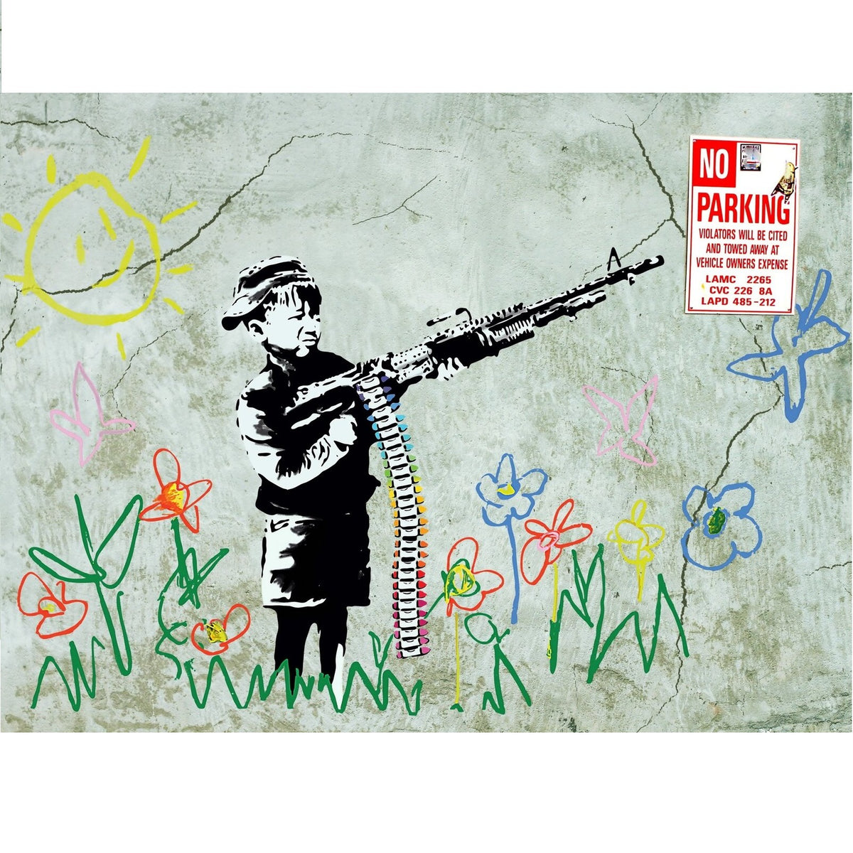 Bansky Urban Art Crayola Shooter 1000 Piece Jigsaw
