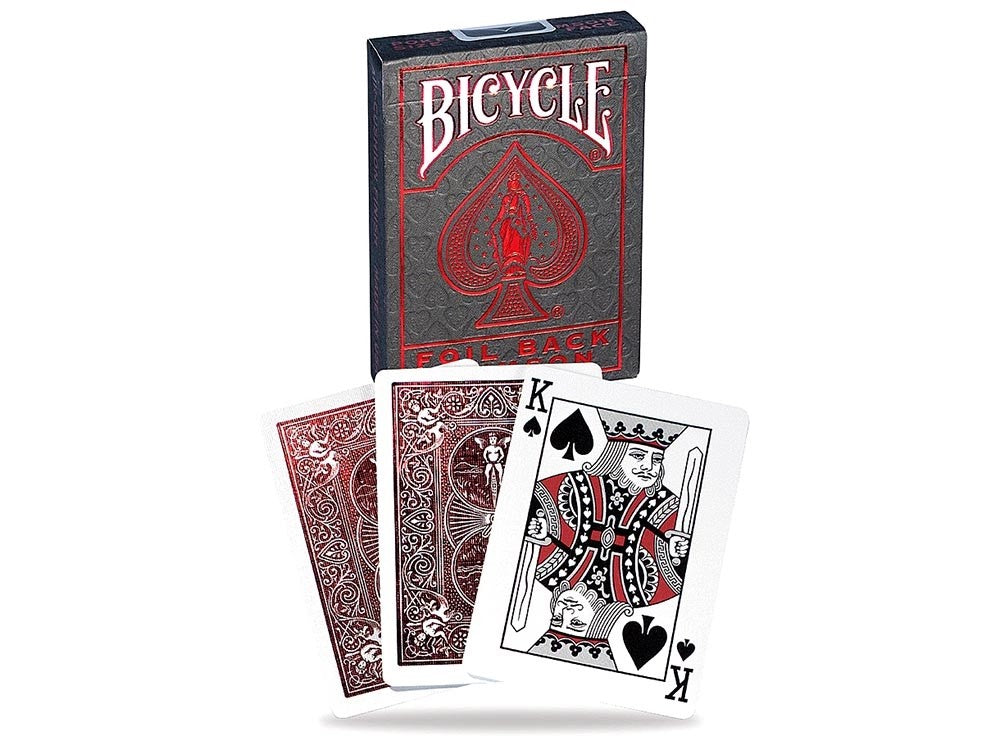 Bicycle Poker Crimson Metallux