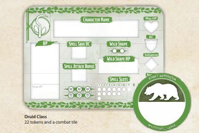 Dungeons and Dragons Druid Class Token Set