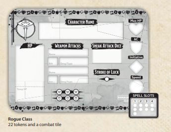 Dungeons and Dragons Rogue Class Token Set