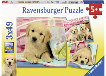 Ravensburger - Cute Puppy Dogs - 3x49 Piece Jigsaw