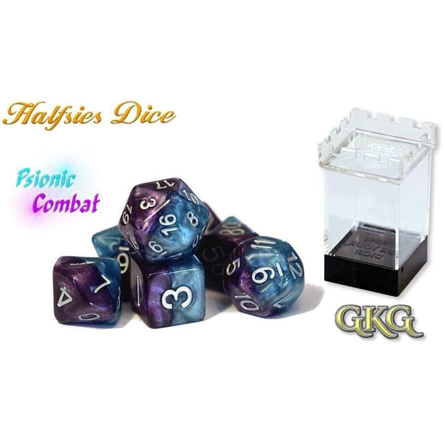 Halfsies Psionic Combat with Upgraded Dice Case