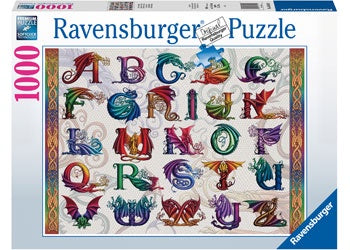 Ravensburger Dragon Alphabet 1000 Piece Jigsaw