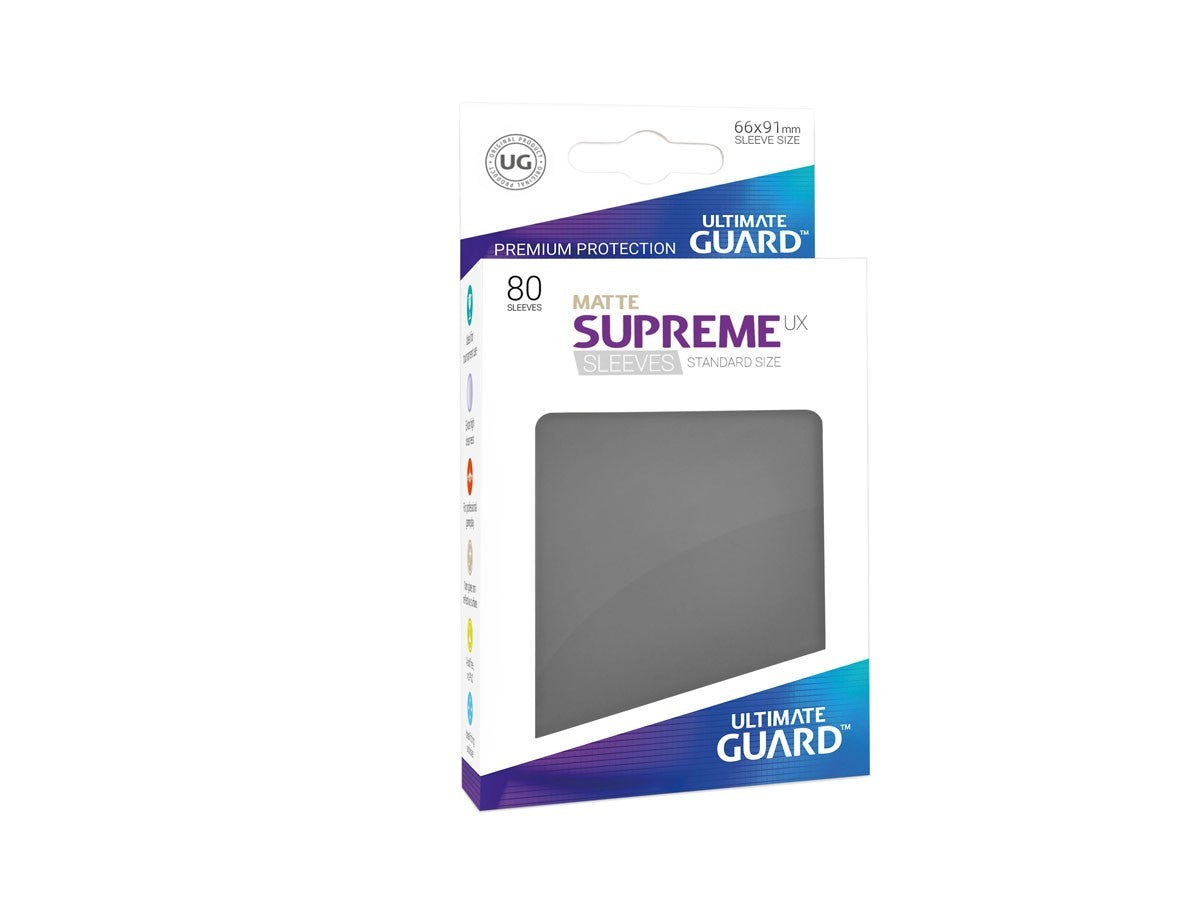 Ultimate Guard Supreme Ux Sleeves Standard Size Dark Grey (80)