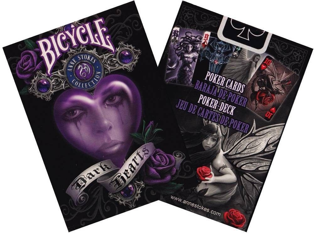 Bicycle Poker Cards Dark Hearts