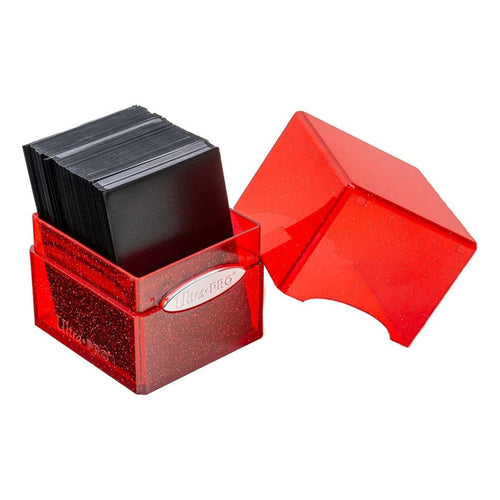 Deck Box Satin Tower Glitter - Red