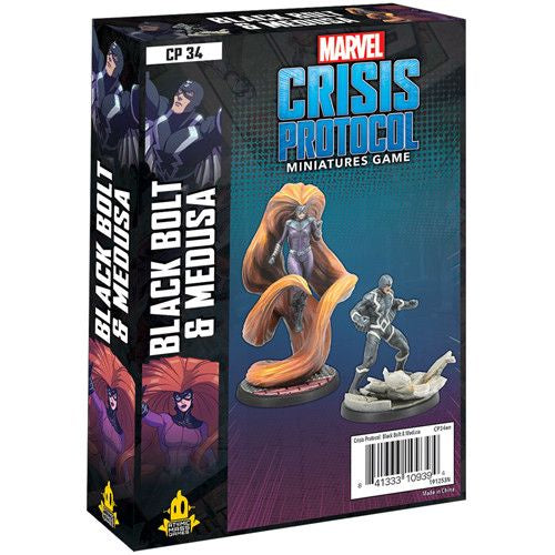 Marvel Crisis Protocol Miniatures Game Black Bolt &amp; Medusa