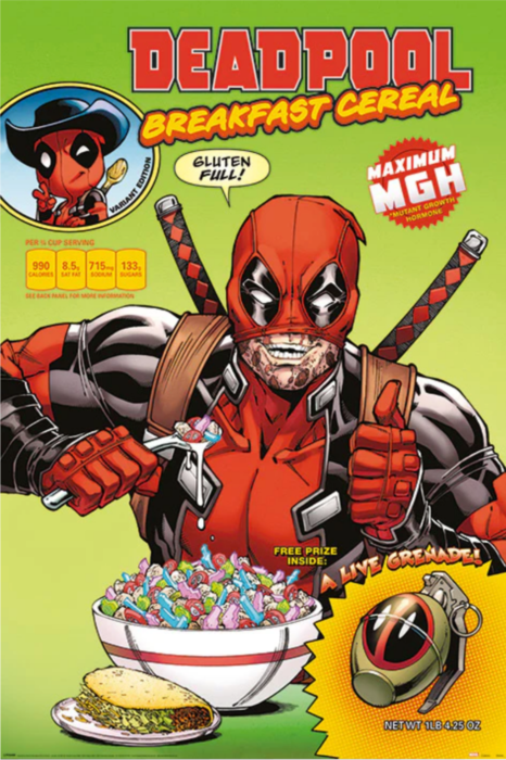 Marvel Comics-deadpool Cereal Poster