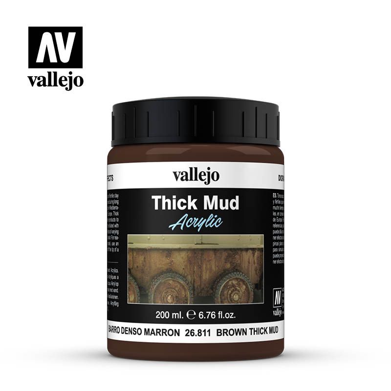 Vallejo Diorama Effects – Brown Thick Mud 200ml (AV26811)