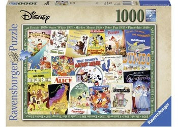 Ravensburger Disney Vintage Movie Posters - 1000 Piece Jigsaw