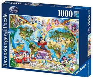 Ravensburger - Disney World Map - 1000 Piece Jigsaw