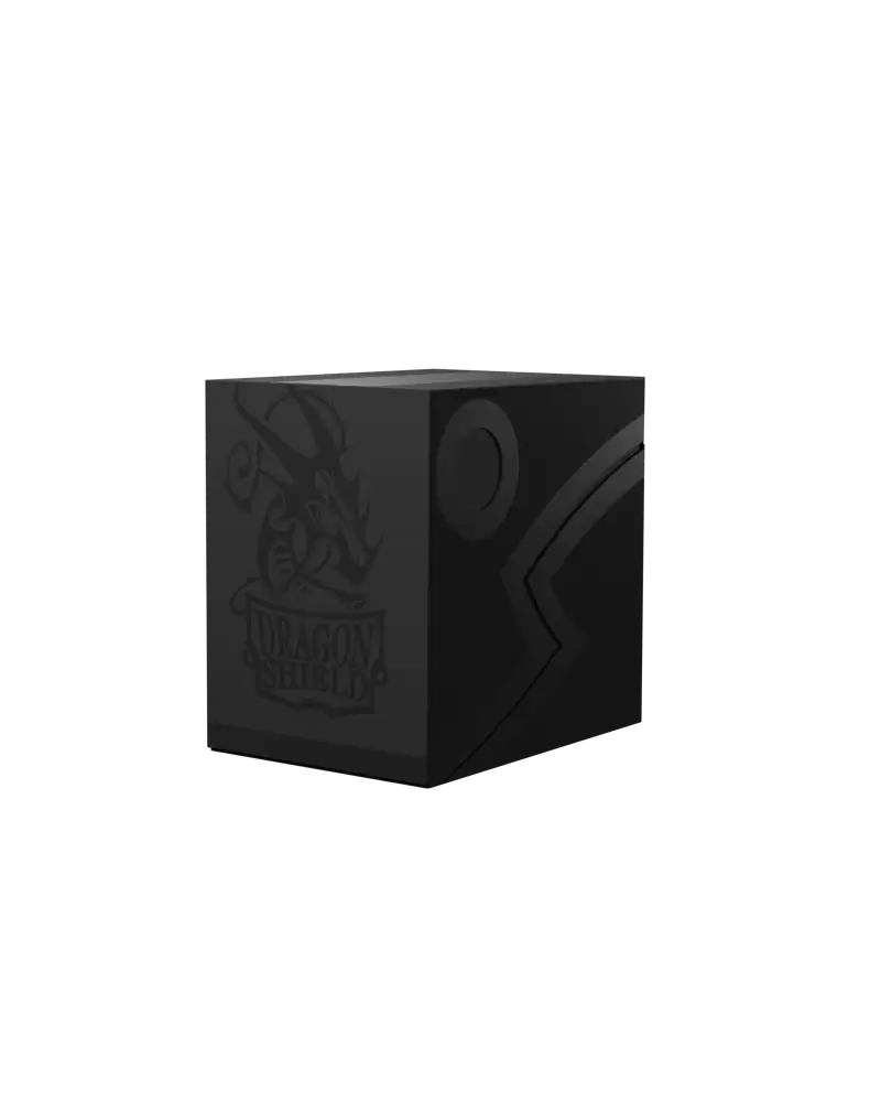 Dragon Shield - Deck Box Revised Double Shell - Shadow Black/Black