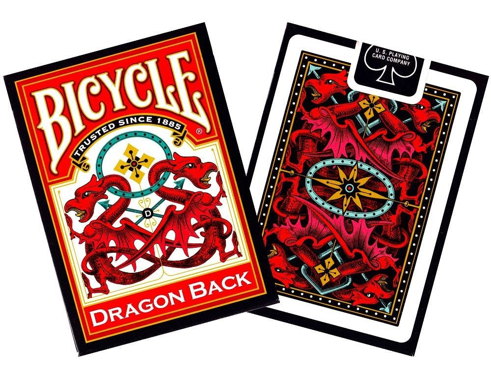 Bicycle Poker Dragon Red/Blue