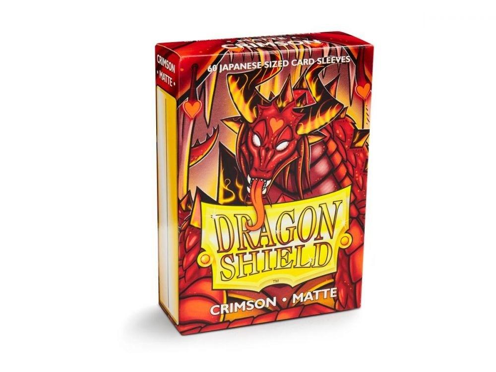 Sleeves Dragon Shield Japanese Box 60 Crimson Matte - Good Games