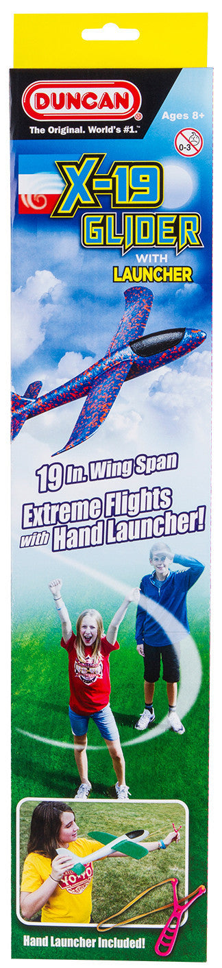 Duncan X-19 Glider with Hand Launcher (Assorted Colours)