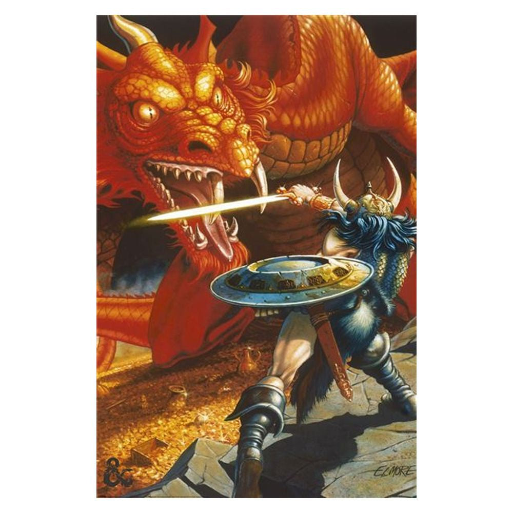 Dungeons and Dragons - Classic Red Dragon Poster