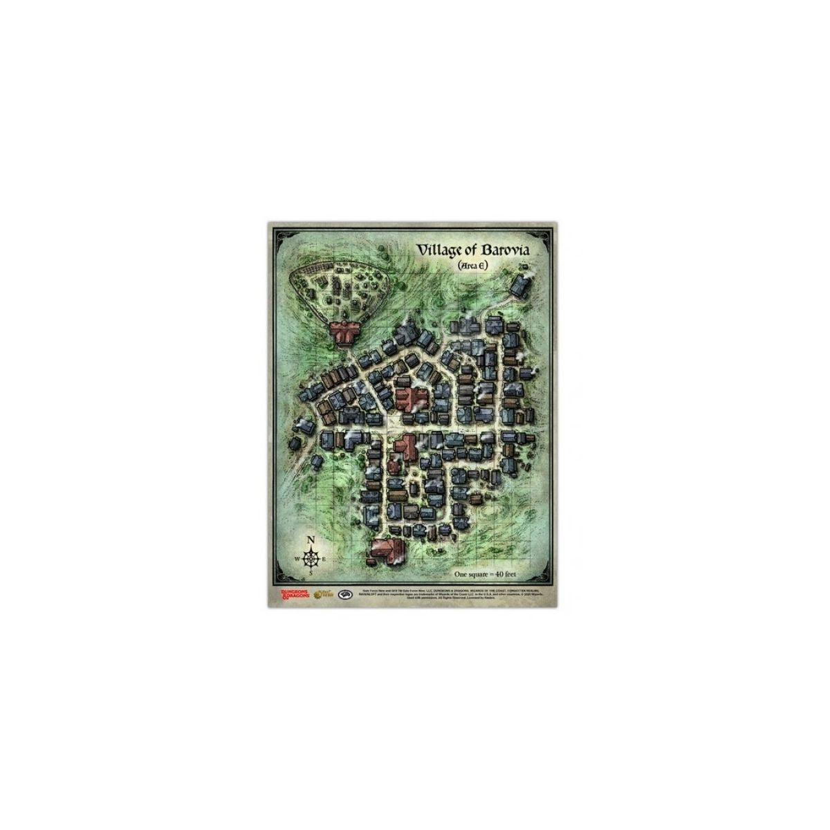 Dungeons &amp; Dragons Curse of Strahd Barovia Vinyl Map Set