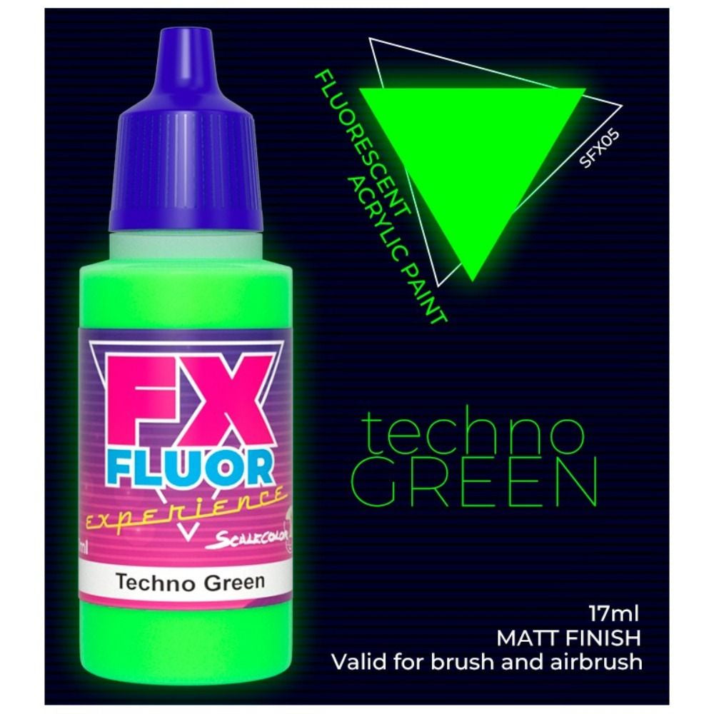 Scale 75 Scalecolor FX Techno Green (17ml) SFX-05 Acrylic Paint