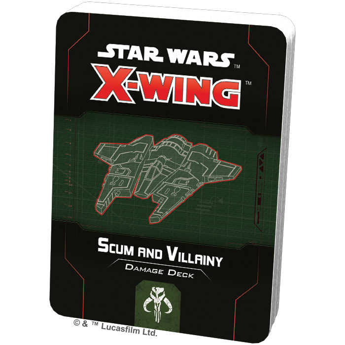 Star Wars X-Wing 2nd Edition Scum &amp; Villainy Damage Deck