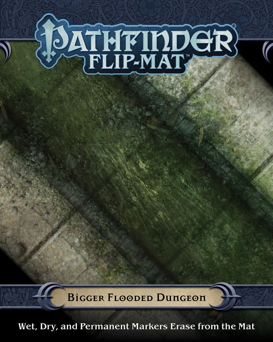 Pathfinder Flip Mat - Bigger Flooded Dungeon