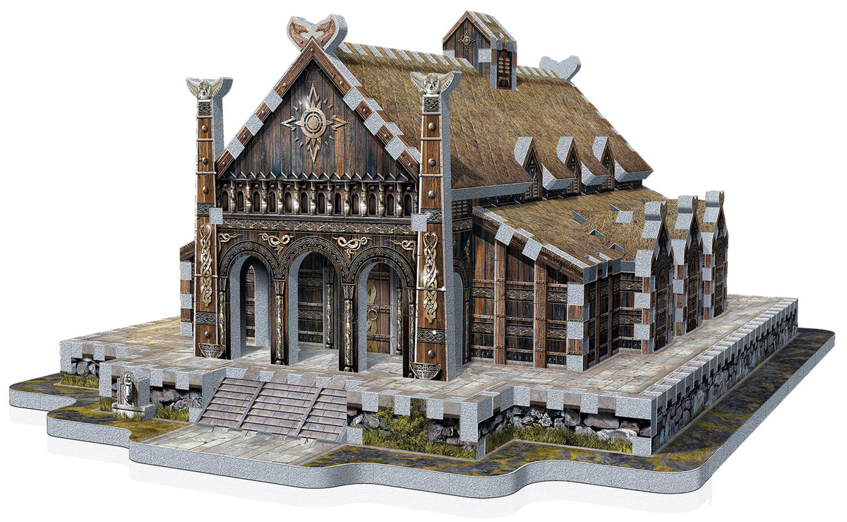 Lord of the Rings Golden Hall - Edoras 445 Piece 3D Jigsaw
