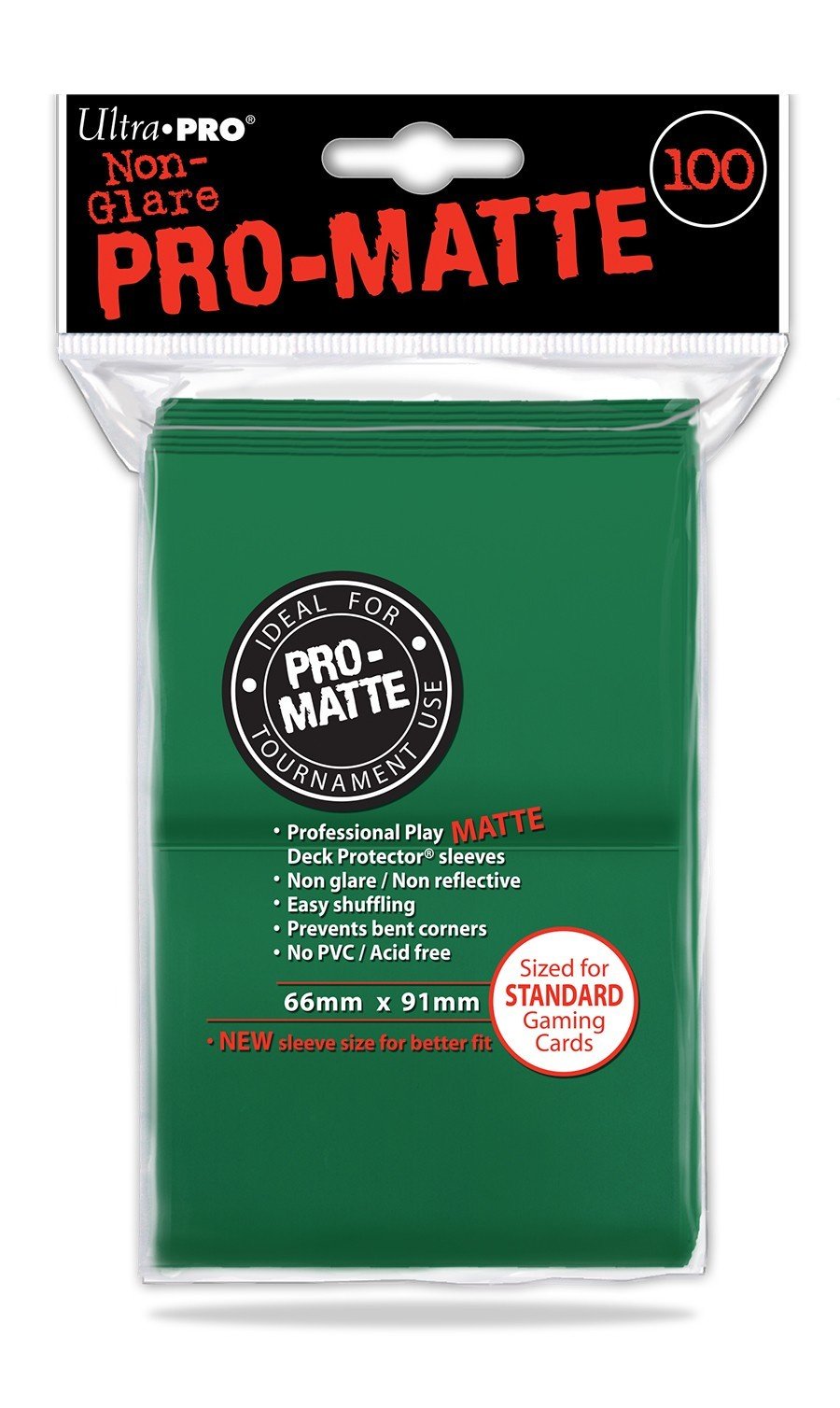 Sleeves Non Glare Pro-Matte Standard Green 100ct - Good Games