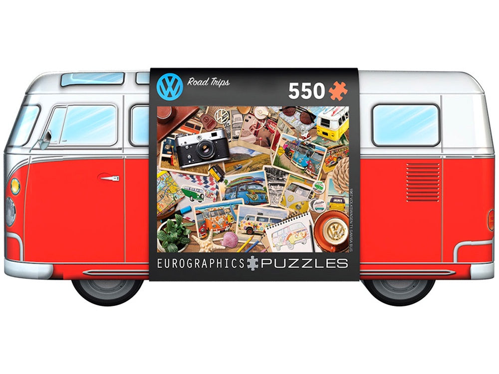 VW Bus Road Trips 550pc - Eurographics Jigsaw Puzzle in Tin