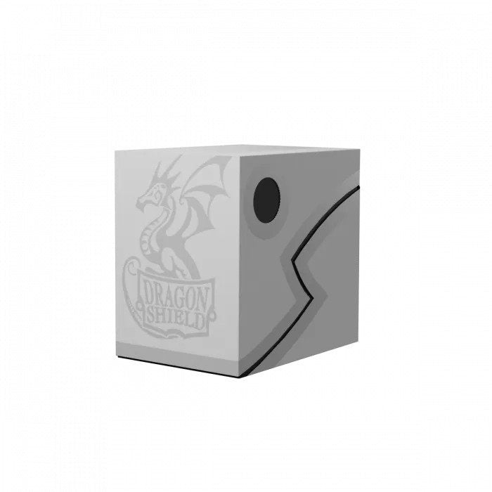 Dragon Shield - Deck Box Revised Double Shell - Ashen White/Black