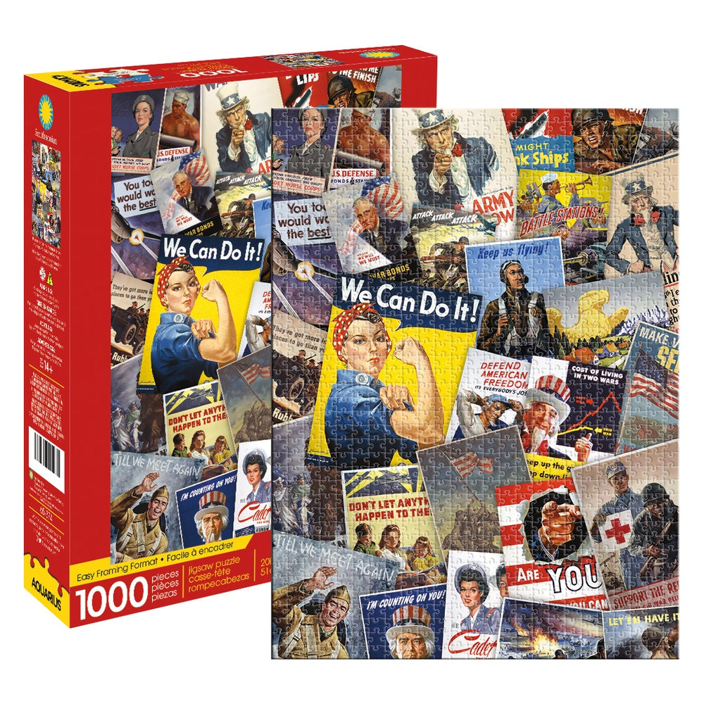 Smithsonian - War Posters Collage 1000 Piece Jigsaw