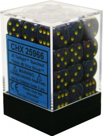 Chessex - Speckled 12mm D6 Set - Twilight (CHX25966)