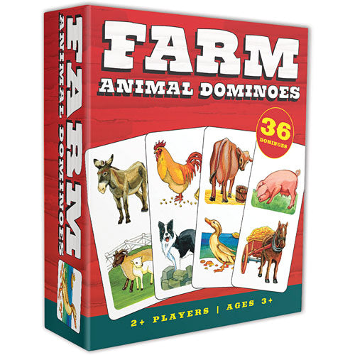 Farm Animal Dominoes Card Game