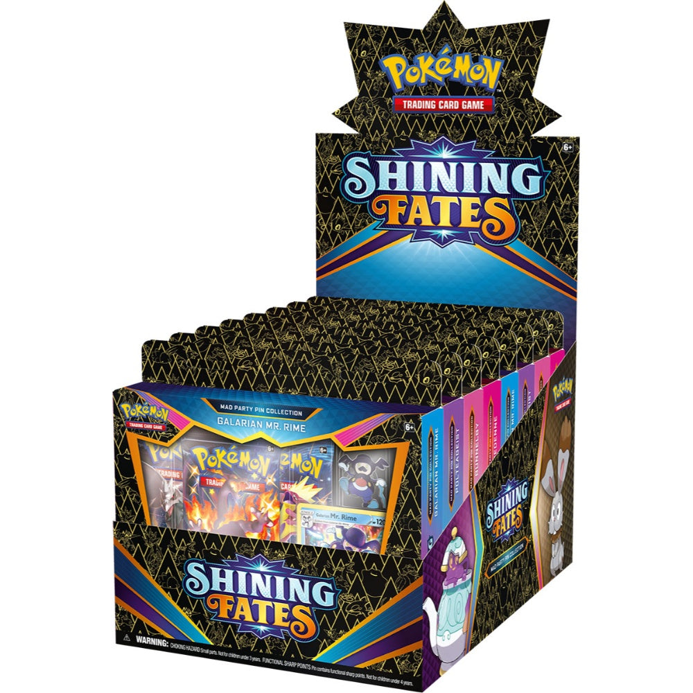 Pokemon TCG: Sword &amp; Shield - Shining Fates Mad Party Pin Collection