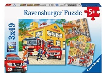 Ravensburger - Fire Brigade Run - 3x49 Piece Jigsaw