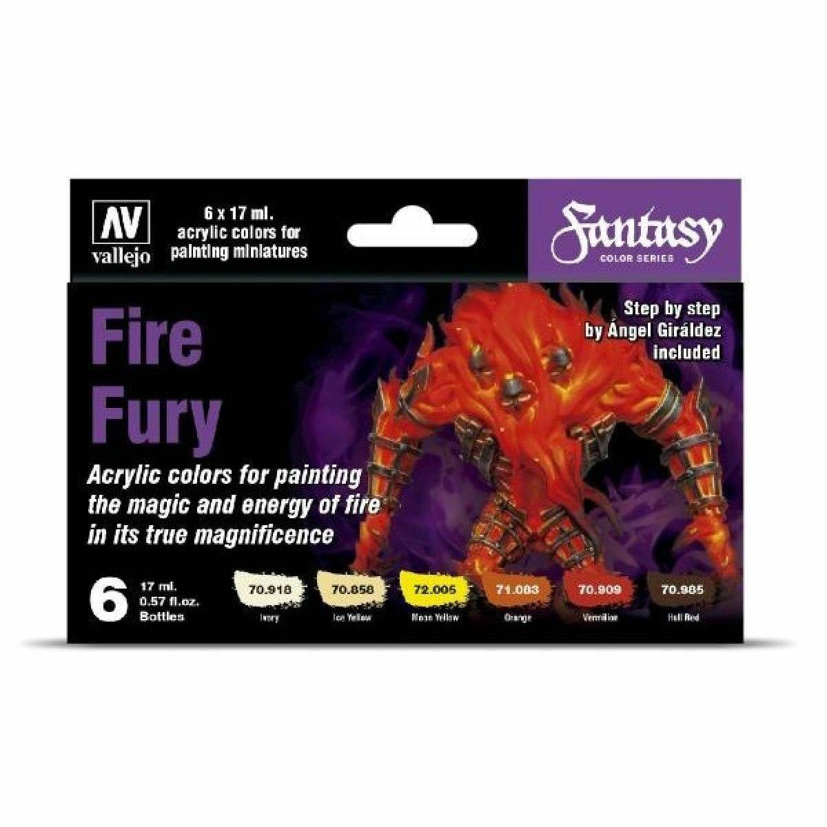 Vallejo Fantasy Color Series - Fire Fury Set (AV70243)