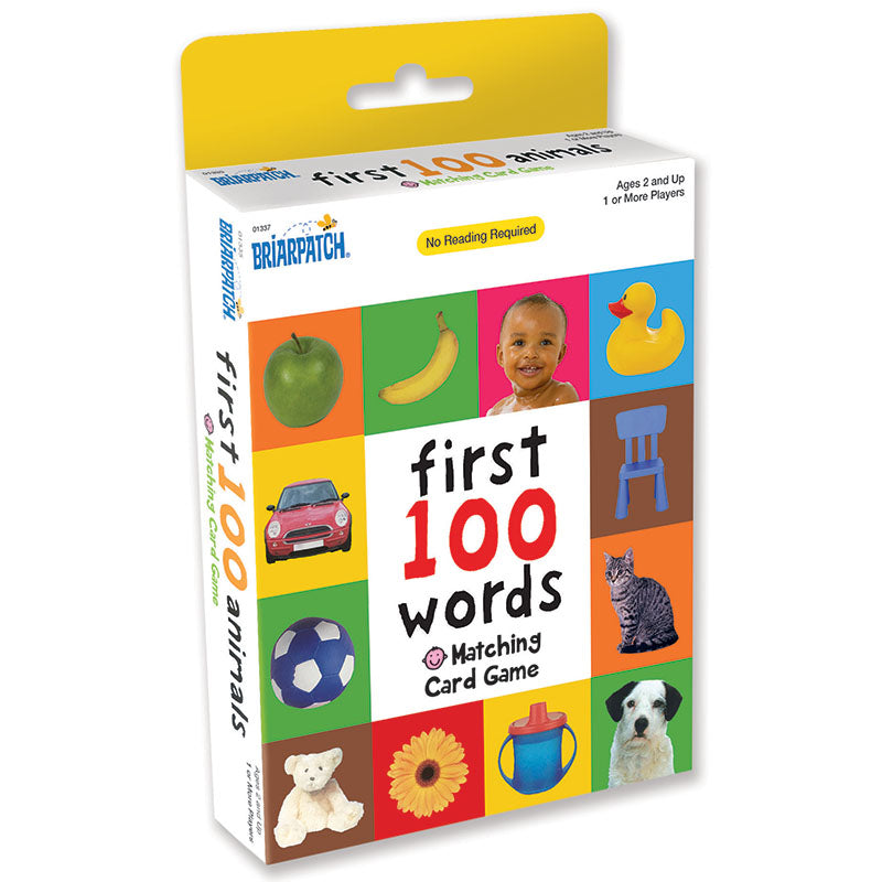 First 100 Matching Card Game Words