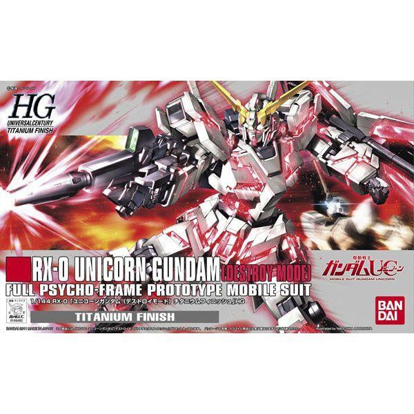 1/144 HGUC Unicorn Gundam Destroy Mode Titanium Finish Ver
