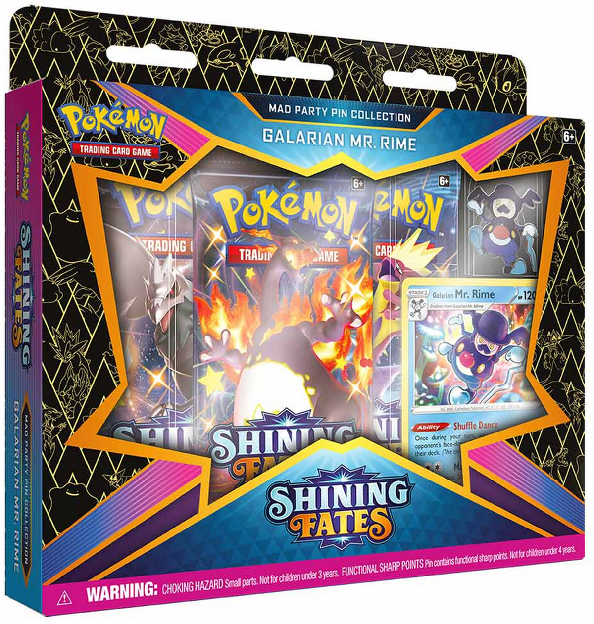 Pokemon TCG: Sword &amp; Shield - Shining Fates Mad Party Pin Collection