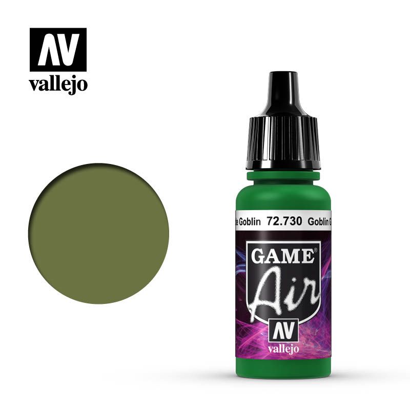 Vallejo Game Air - Goblin Green 17ml Acrylic Paint (AV72730)