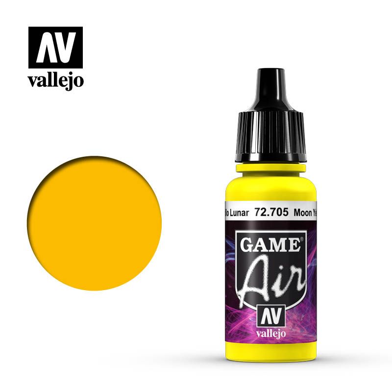 Vallejo Game Air - Moon Yellow 17ml Acrylic Paint (AV72705)