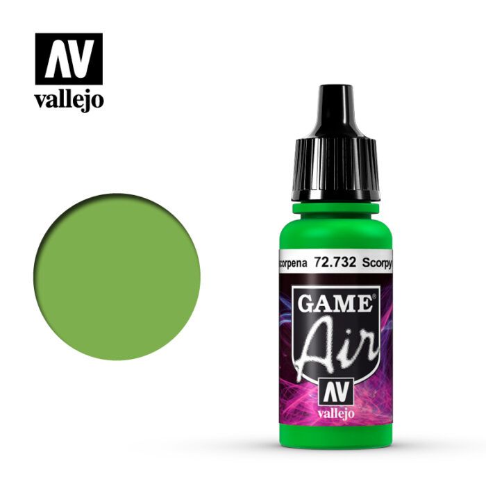 Vallejo Game Air - Scorpy Green 17ml Acrylic Paint (AV72732)