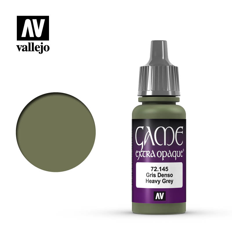 Vallejo Game Colour - Extra Opaque Heavy Grey 17ml Acrylic Paint (AV72145)