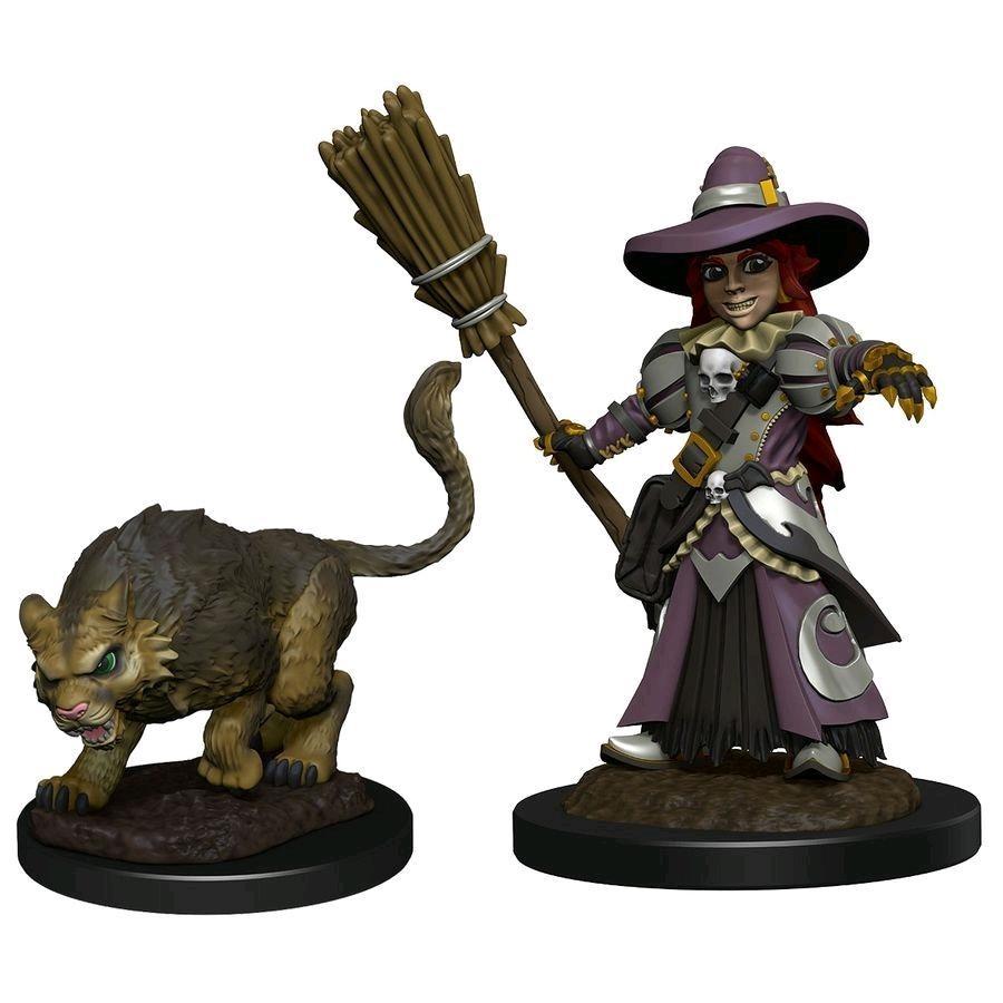 Wizkids Wardlings Rpg Figures Girl Witch &amp; Witch&#39;s Cat - Good Games