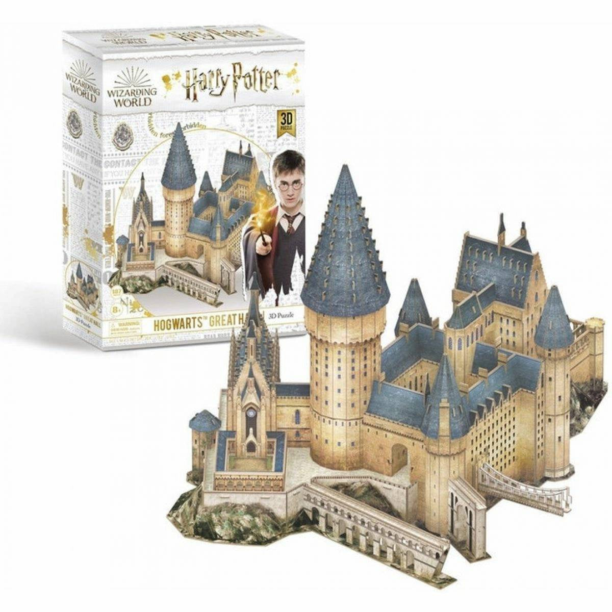 Harry Potter Hogwarts Great Hall 187 Piece 3D Jigsaw