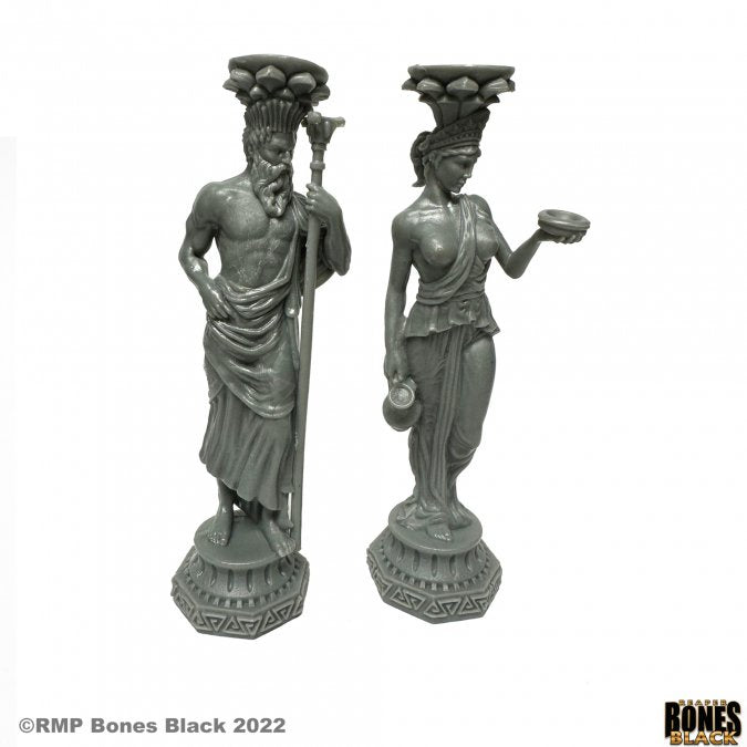 Reaper Bones Black Greek Pillars - Zeus And Hera